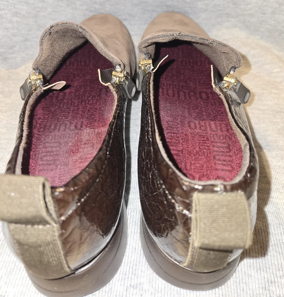 NUEVO Munro Kit Marrón Alambre Estampado Animal Zapatos Sin Cordones Para Mujer Talla 11 Foto 3 de 4