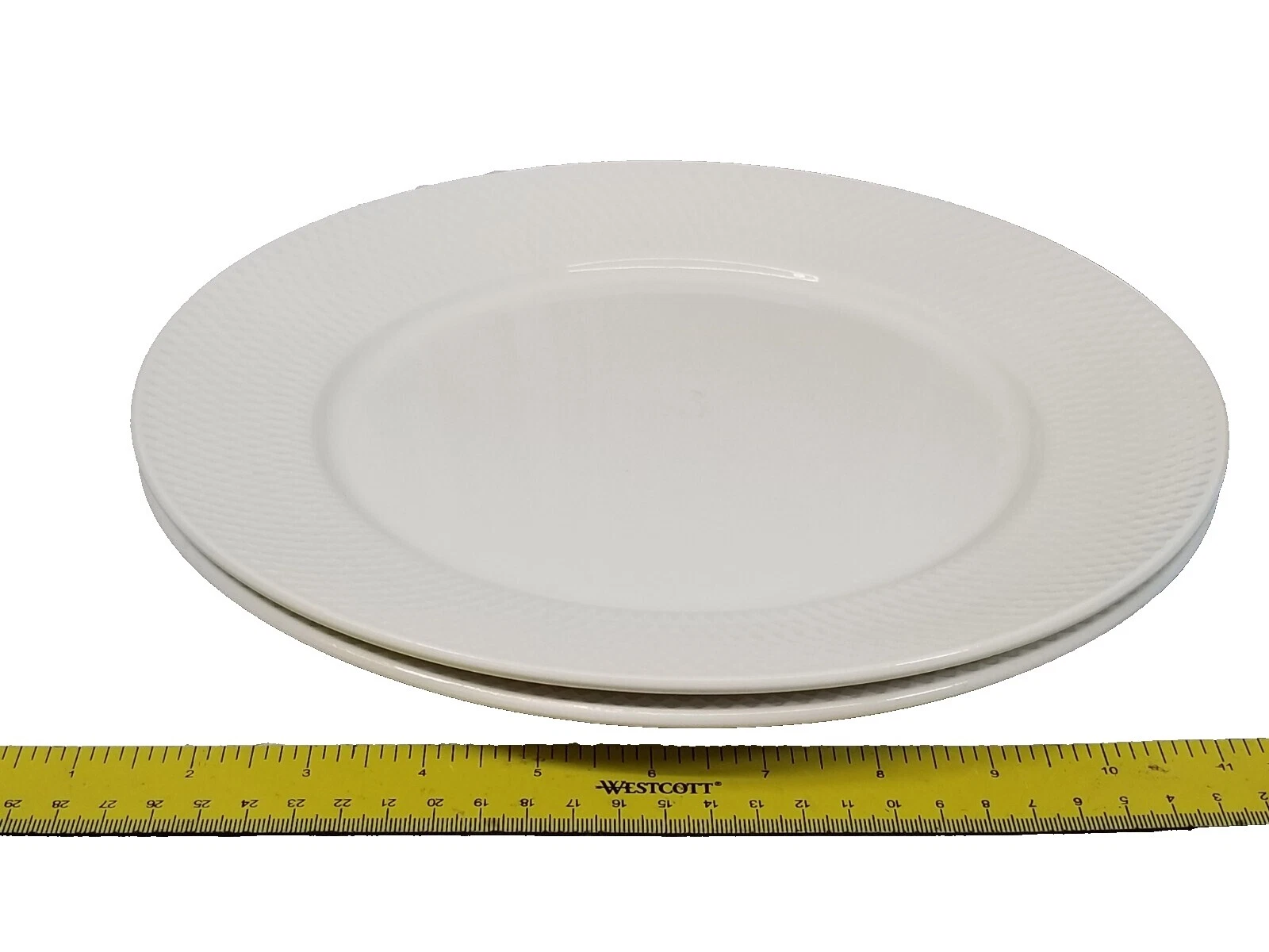 Vajilla Platos Blanco Martha Stewart Placas