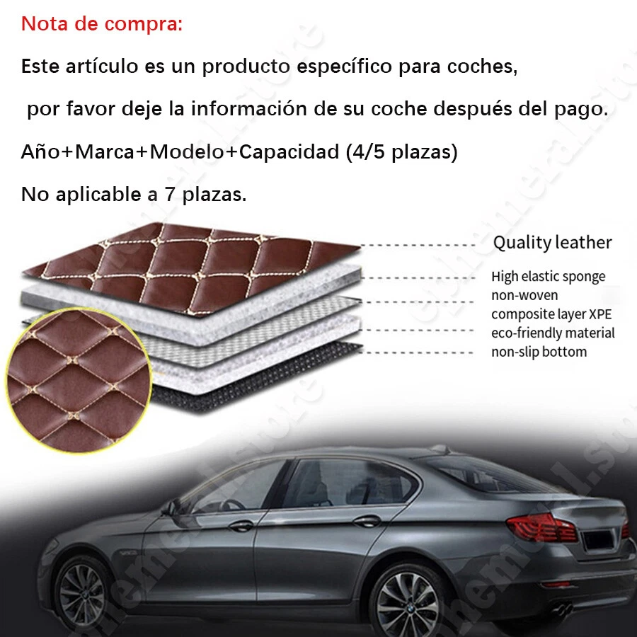 Mercedes-Benz Tapetes Para Carro Alfombras de suelo Autos Tapetes Impermeable Foto 4 de 4