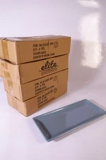 Elite D126RC 12" x 5 1/2" Rectangular Melamine Platter / Sushi Plate Lot of 24