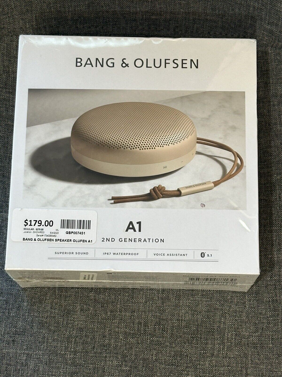 Bang+%26+Olufsen+Beosound+A1+2nd+Gen+Portable+Bluetooth+Speaker+-+