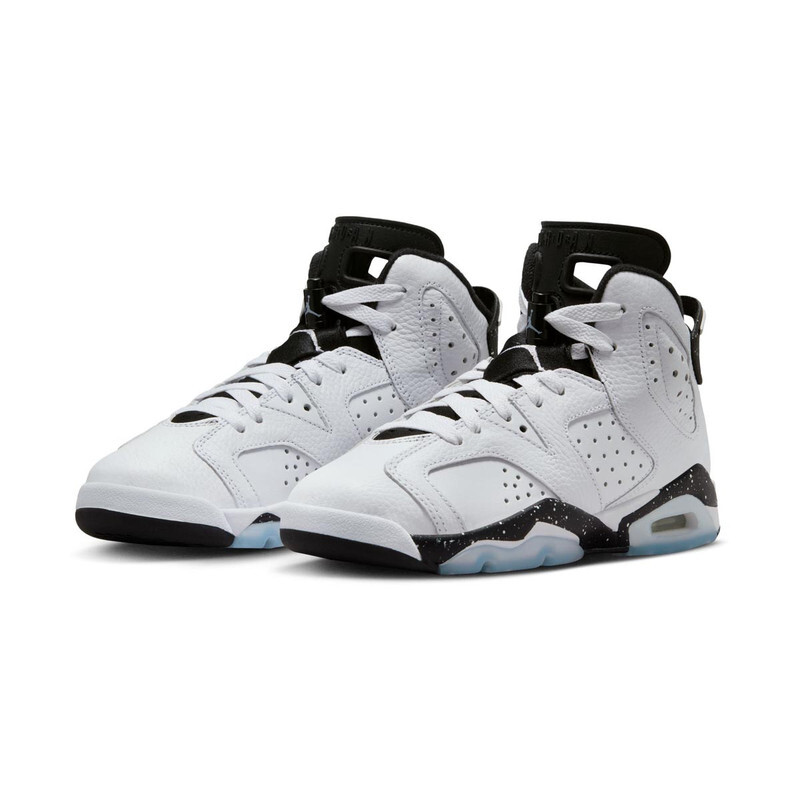 BOYS GRADE SCHOOL AIR JORDAN 6 RETRO_WHITE/BLACK 384665-112