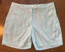 Lady Hagen Golf 6 Inseam Shorts Women's Size 4 Tiled Calypso Mint Icy Green