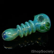 5" Quadruple Halo Rings Tobacco Smoking Pipe Thick Collectible Pipes - P389C