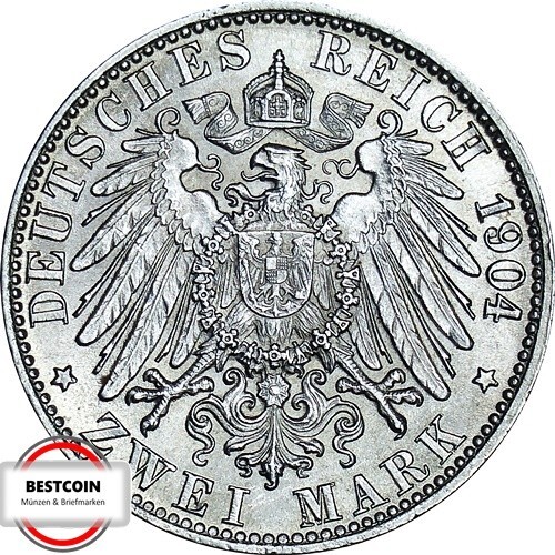 J 59 2 Mark Stadtwappen BREMEN von 1904 J in f.STG 891 - Bild 2 von 2