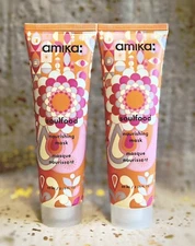 2x~Amika: Soulfood~Nourishing Mask~60ml / 2 fl oz each~Travel Size~NWOB~Sealed~