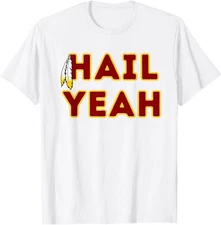 Hail Yeah Burgundy Gold Foot Ball Funny Design Unisex T-Shirt