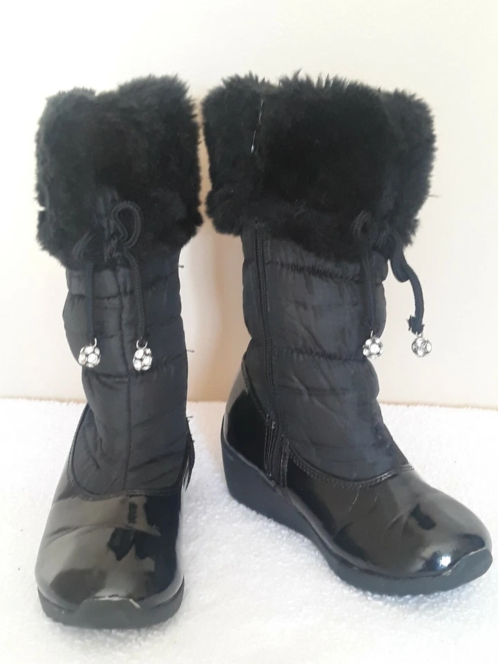 Джордж Блэк Девочка / Малыши Зимние Сапоги Размер 9.5 Быстрая доставка - Изображение 2 из 4