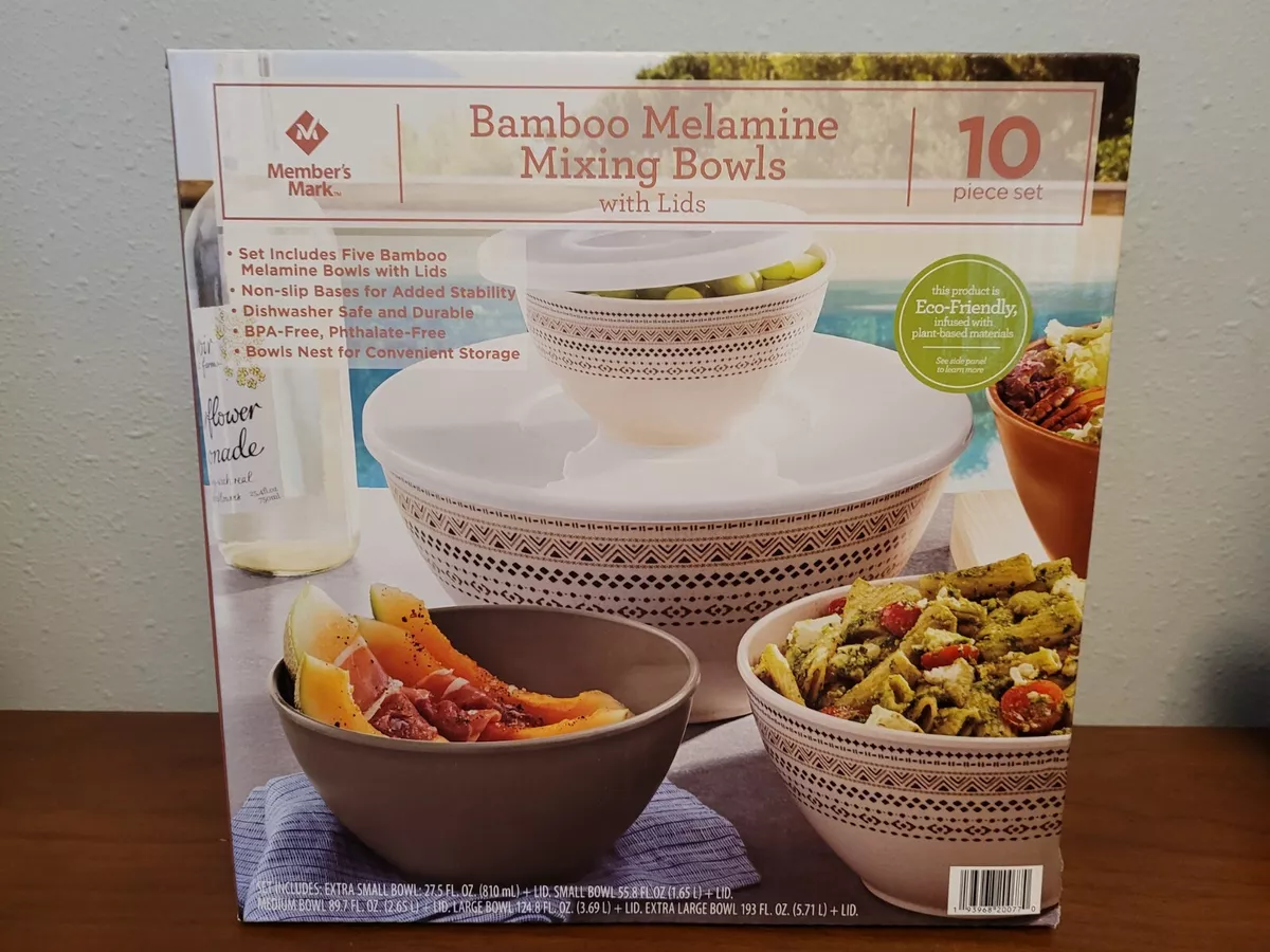 Costco melamine bowl top set with lids