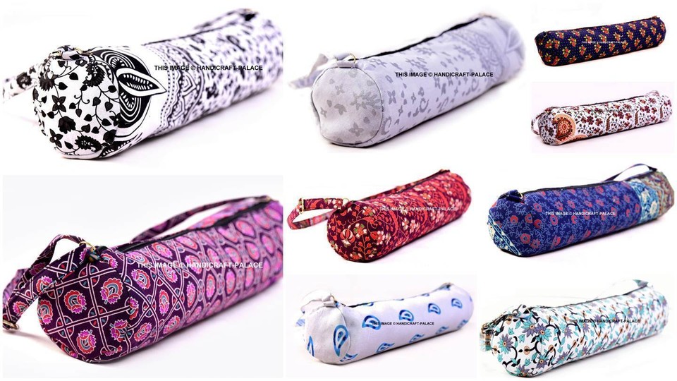 Indio Mandala Correr Grande Estera Yoga Portador Gimnasio Bolsa con para Hombro