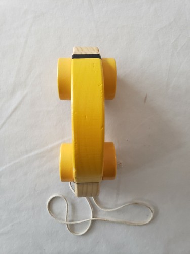 NHL Boston Bruins Wooden Pull Toy Baby, Toddler, EUC SLIGHTLY USED 6.5 INCHES - Picture 4 of 7
