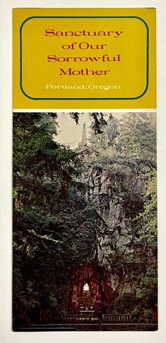 1960s Portland Oregon Sanctuary Of Our Sorrowful Mother Vintage Travel Brochure