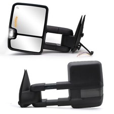 Pair Tow Mirrors Power Heated Signal Light Fits 2001 Chevrolet Tahoe Exclude Z71