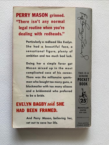 The Case Of The Restless Redhead by Erle Stanley Gardner- A Perry Mason mystery - Picture 4 of 4