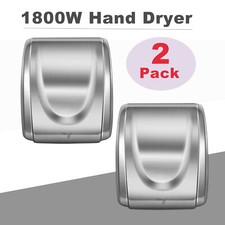 2pcs 1800W Stainless Steel Electric Commercial and Household Auto Hand Dryer