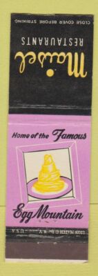 Matchbook Cover - Maisel Restaurants Egg Mountain New York City