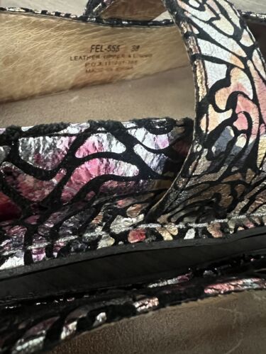 Alegria Women’s Slip On Mary Jane Size 8 Multicolor Metallic Rose Gloss Shoes - Picture 10 of 12