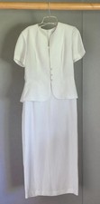 Danny & Nicole Bride/Mother/Grandmother One Piece White Suit Midi Dress Size 8