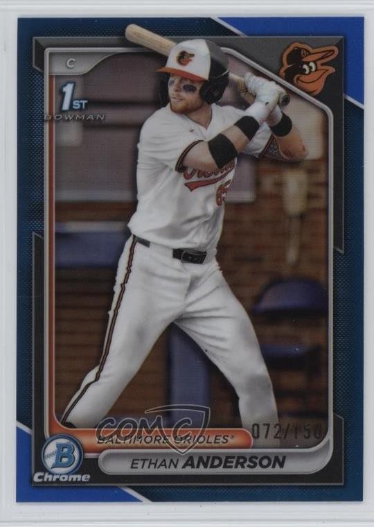 2024 Bowman Draft Chrome Blue Refractor 72/150 Ethan Anderson #BDC-79 1o1b