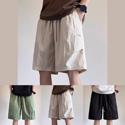 Trendige Herren Loose Fit Shorts einfache einfarbige Hose für verschiedene Aktivitäten