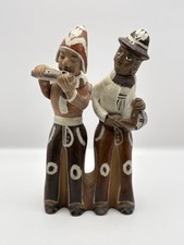Vintage Peruvian Ceramic FolK Art Musicians Sculpture Andean Instruments