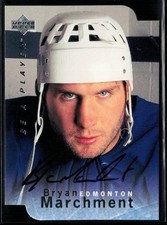 1995-96 Be A Player Autograph Die Cut #S39 Bryan Marchment