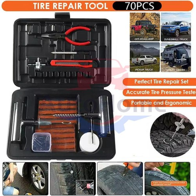 #ad #ad 70PCS Tire Repair Kit Heavy Duty Tire Plug Kit Tire Patch Kit for Fix a Flat $17.48