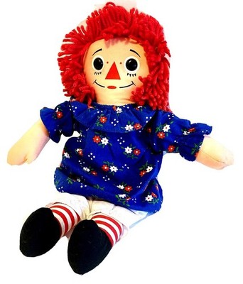 Raggedy Ann Doll by Johnny Gruelle with I Love You Heart 1996 Yarn Hair VTG