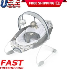Portable Automatic Baby Bouncer W/ Music Nature Sounds Plush Fabrics 2 Speed New