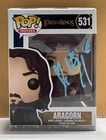 SIGNED Funko Pop ! LORD OF THE RINGS - ARAGORN #531 -  COA AUTHENTICATED
