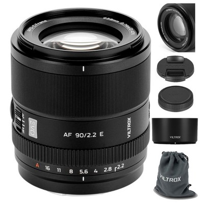 VILTROX 90mm F2.2 EVO APS-C Autofocus Telephoto Prime Lens for Sony E-Mount