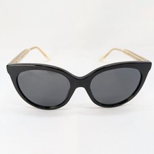 GUCCI GG0565S 001 54  19 145 Cat Eye Sunglasses Side Logo With Case Women's