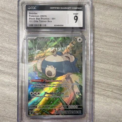 Pokémon Snorlax 051 Sv: Scarlet & Violet Promo Holo CGC 9 150 HP