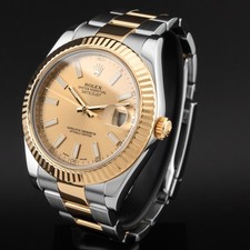 Rolex Datejust II 116333, Steel & Gold, Champagne Dial, Oyster Bracelet, Renewed 6
