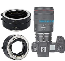 JJC Canon RF Mount Auto Focus Automatic Extension Tubes, Macro Photography Ad...