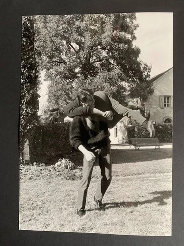 ROMY SCHNEIDER - ALAIN DELON - Vintage Rare Original Press Photo