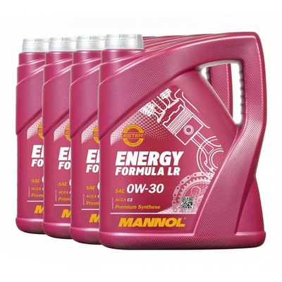MANNOL Energy Formula LR SAE 0W-30 Motoröl, ACEA C2, STJLR.03.5007, 4x5 Liter