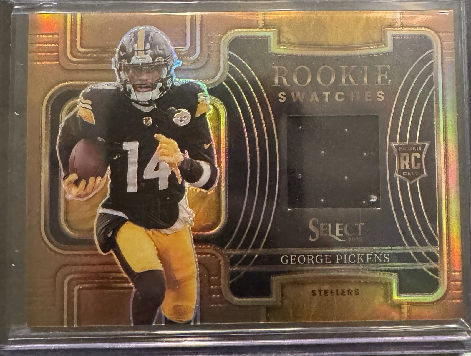 George Pickens Panini Select Rookie Swatches #RSW13 Copper Prizm
