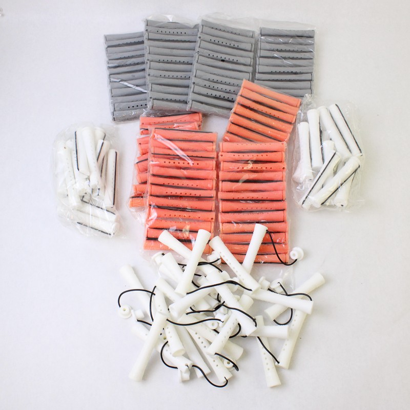 Lot of 140 Assorted Perm Rods Professional Hair Curlers New Without Box