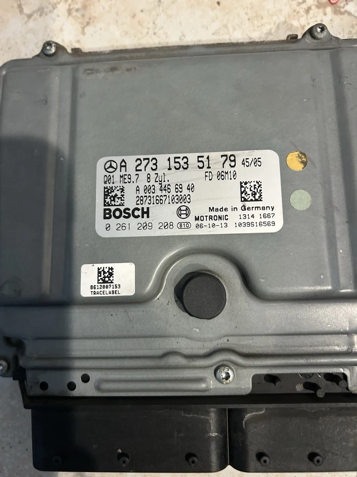 07-12 Mercedes Benz E550 S550 CLK Engine Control Module Unit ECU ECM A2731535179 - Image 2 of 4