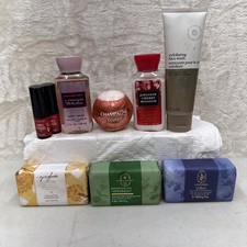 Lot Of 9 Bath  Body Works Assorted Soaps,Body Wash,Lotion,Bath Bomb,Lipstick