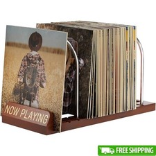 Vinyl Record Holder Stand Adjustable Display Easy Assembly Music Organizer New
