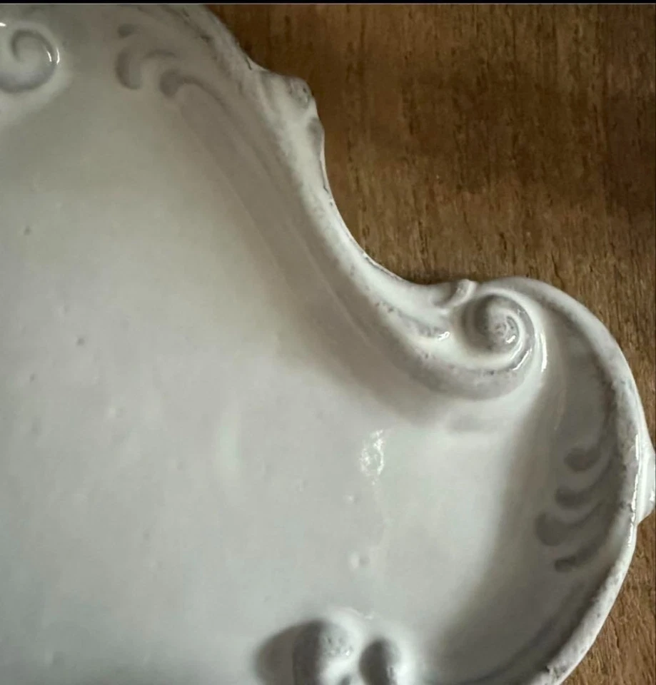 Astier De Villatte Dolly Plate 6in(15cm) x 4.3in(11cm) Used JAPAN - image 3 of 4