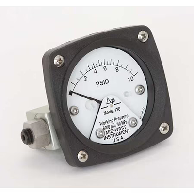 #ad Midwest Instrument 120 Aa 00 Oo 10P Pressure Gauge 0 To 10 Psi $221.99