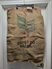 Cafe Do Brasil Coffee Beans Burlap Bag (Lot 103)
