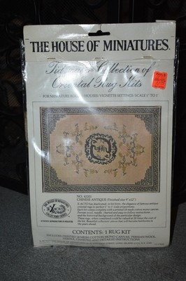 New Vtg Miniature House Tidewater Oriental Rug Kit Chinese Antique #42201 9x12''