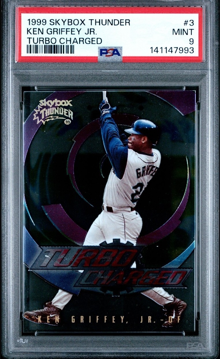 Ken Griffey Jr 1999 Skybox Thunder PSA 9 #3 Turbo Charged Mint HOF