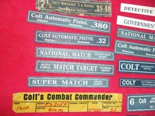 COLT Box Labels - Multiple choice - various Model Colts