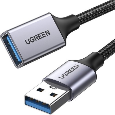 UGREEN USB Verlängerungskabel 1m, USB 3.0 Extender Stecker auf Buchse 5Gbps High Speed 