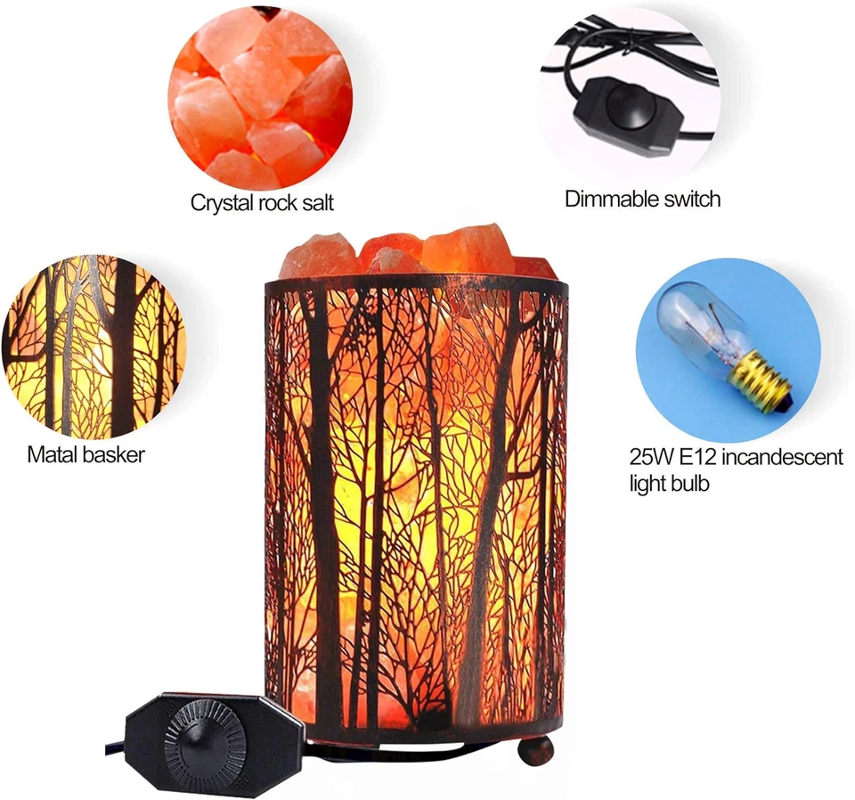 Salt Lamps, Natural Himalayan Salt Lamp, Forest Salt Lamp with Dimmer Switch, Sa - Image 2 of 4